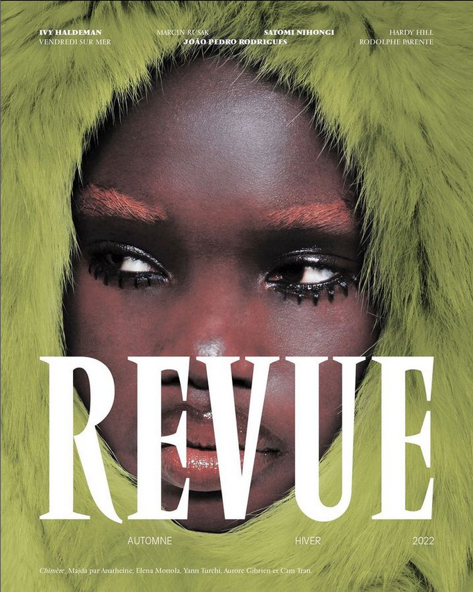 REVUE MAGAZINE COVER FEATURING MAJDA JOHN PETER